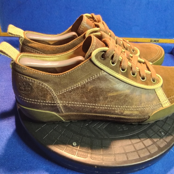 Timberland Hokkaido Herren Brown Leather Sneaker 67539, Sz. 9M-US - Picture 1 of 7